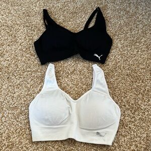 Set of 2 Puma Sports Bras (Black and White)